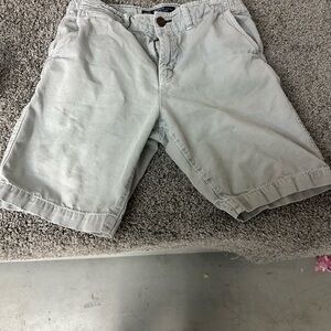 American Eagle Outfitters Light Gray Flat Front Shorts